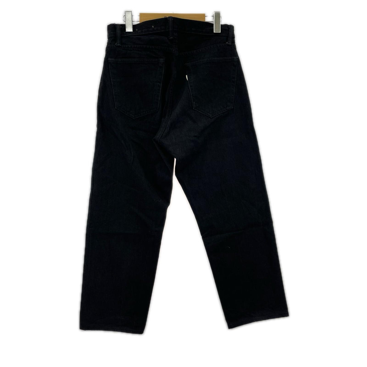 デニムパンツ cantate 23AW Denim Tapered Trousers ブラック