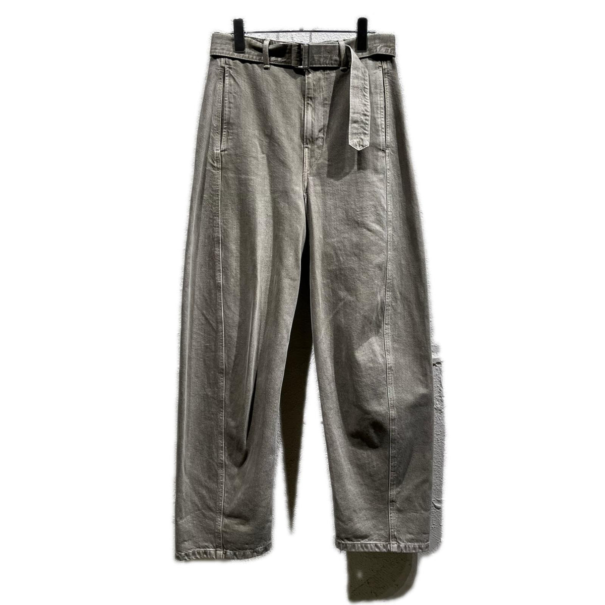 デニムパンツ TWISTED BELTED PANTS XS