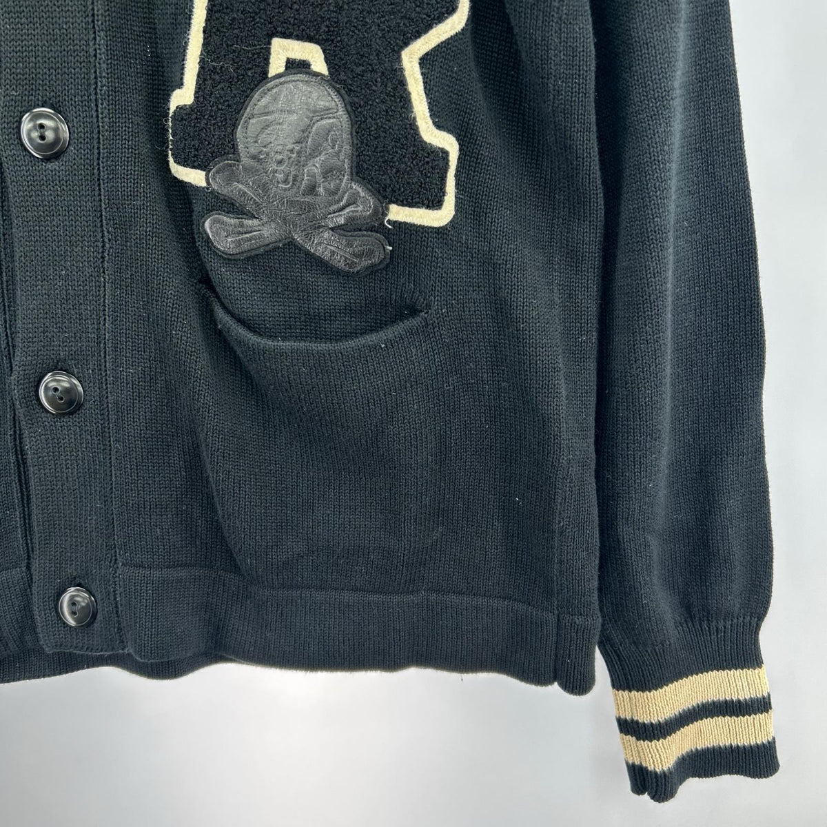 カーディガン RUGBY RALPH LAUREN ﾚﾀｰﾄﾞｶｰﾃﾞｨｶﾞﾝ 黒 (S) S ブラック