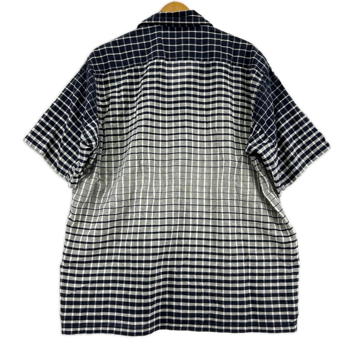 半袖シャツ SUGAR CANE ﾁｪｯｸｵｰﾌﾟﾝｶﾗｰｼｬﾂ SC37936 紺 (L) L ネイビー