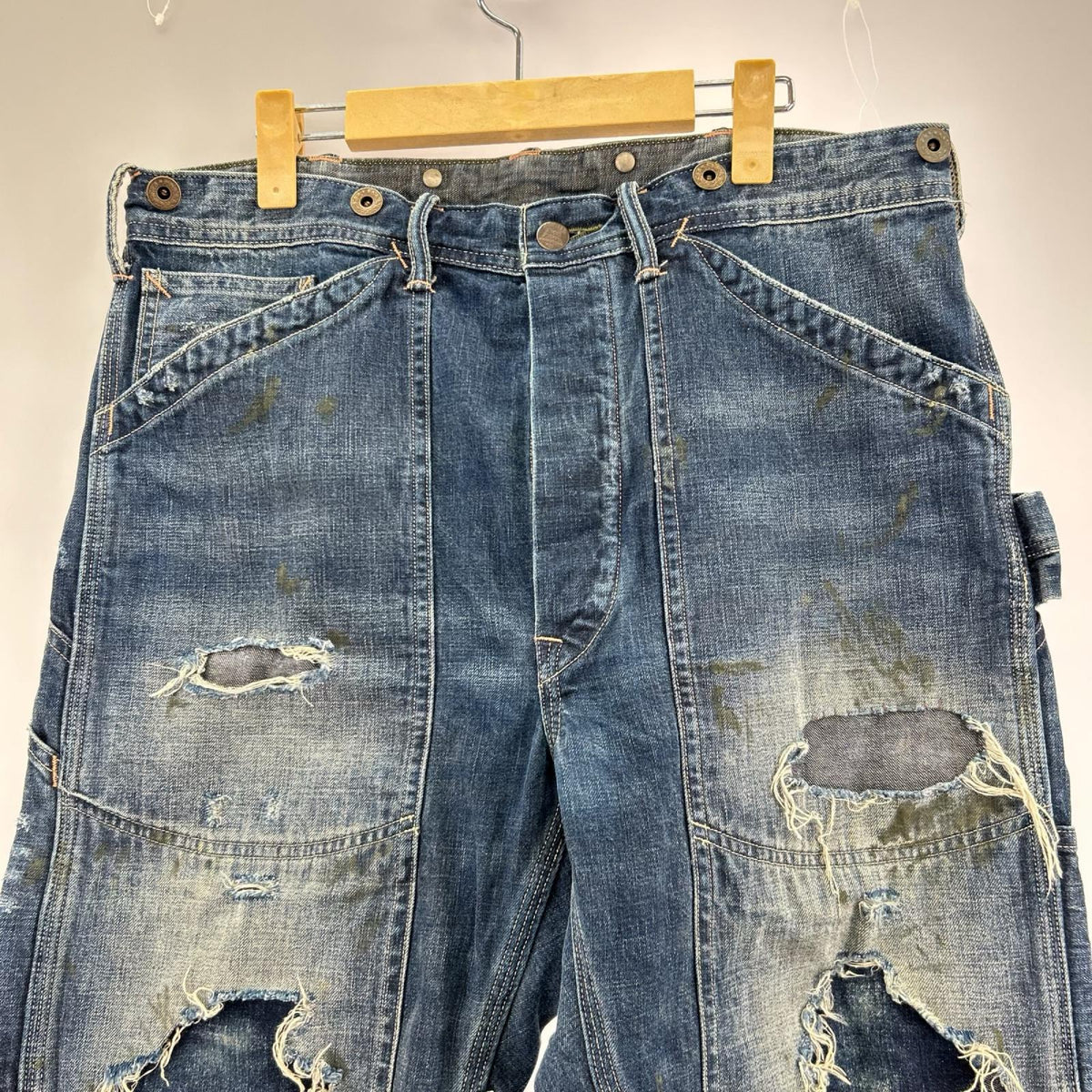 デニムパンツ RRL 月桂樹 ﾃﾞﾆﾑﾍﾟｲﾝﾀｰﾊﾟﾝﾂ 31 ブルー