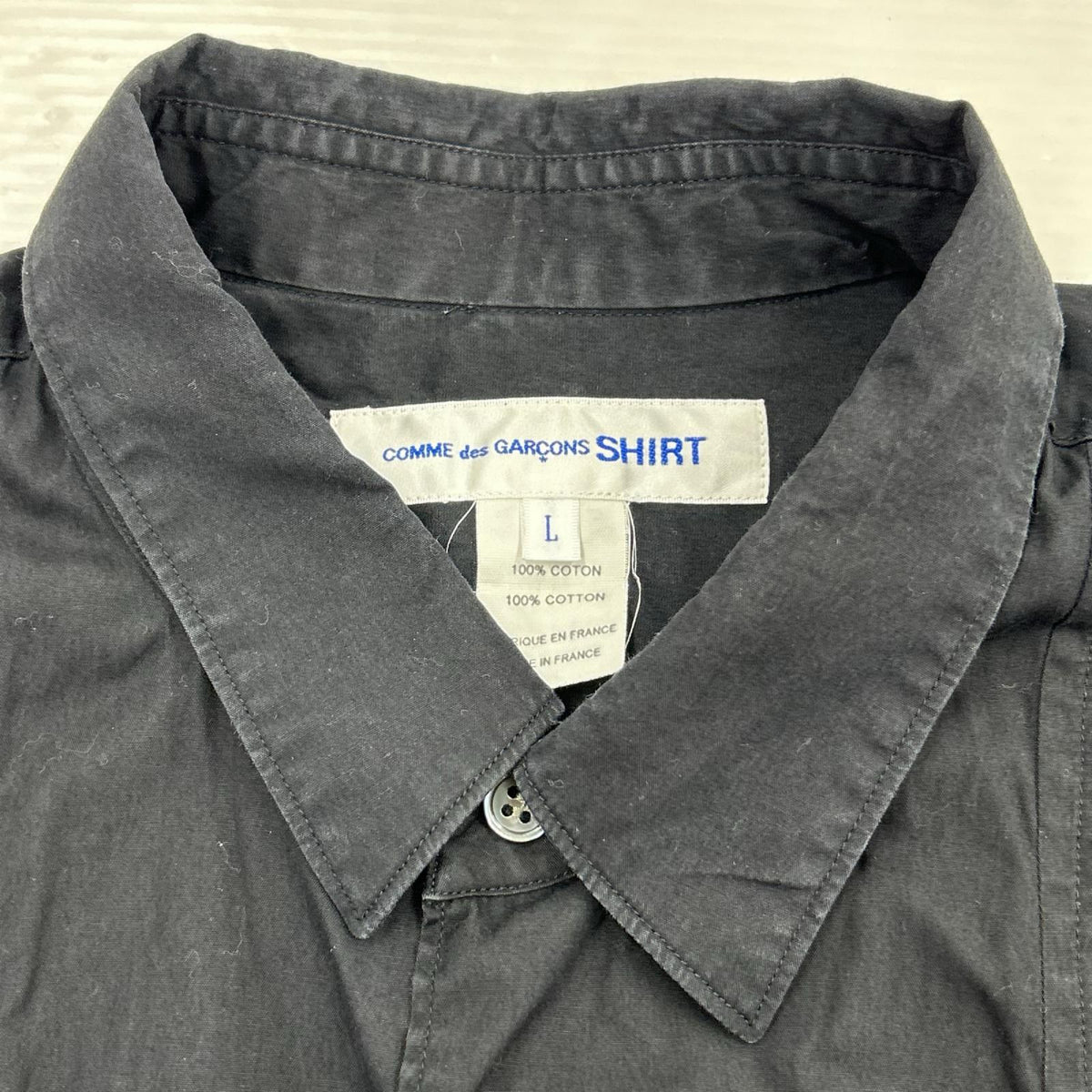 長袖シャツ 23SS Cotton Poplin Shirt（L) L ブラック