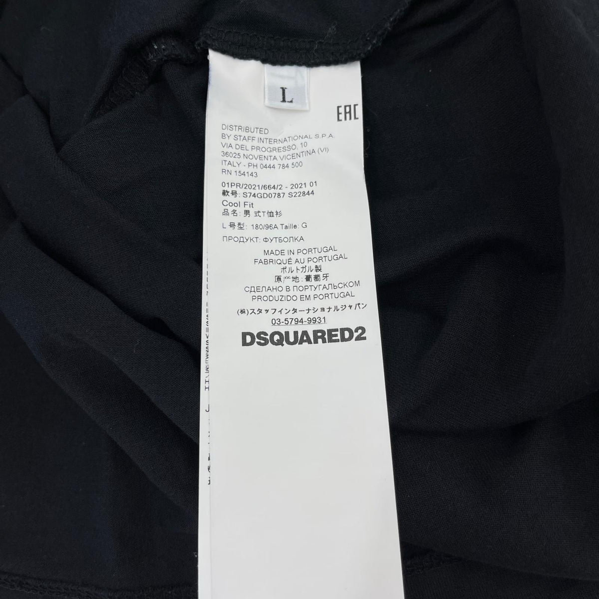 半袖Ｔシャツ 21SS Mirror Logo T-SHIRT BLK L ブラック