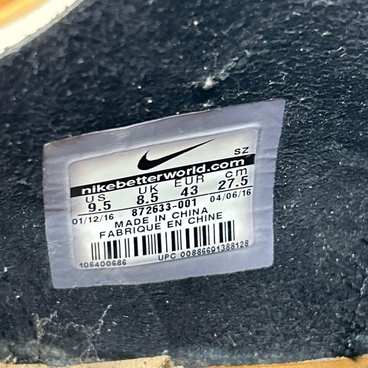 スニーカー AIR SAFARI ROYAL 27.5cm (US9 1/2 UK9 EU45) ブラック