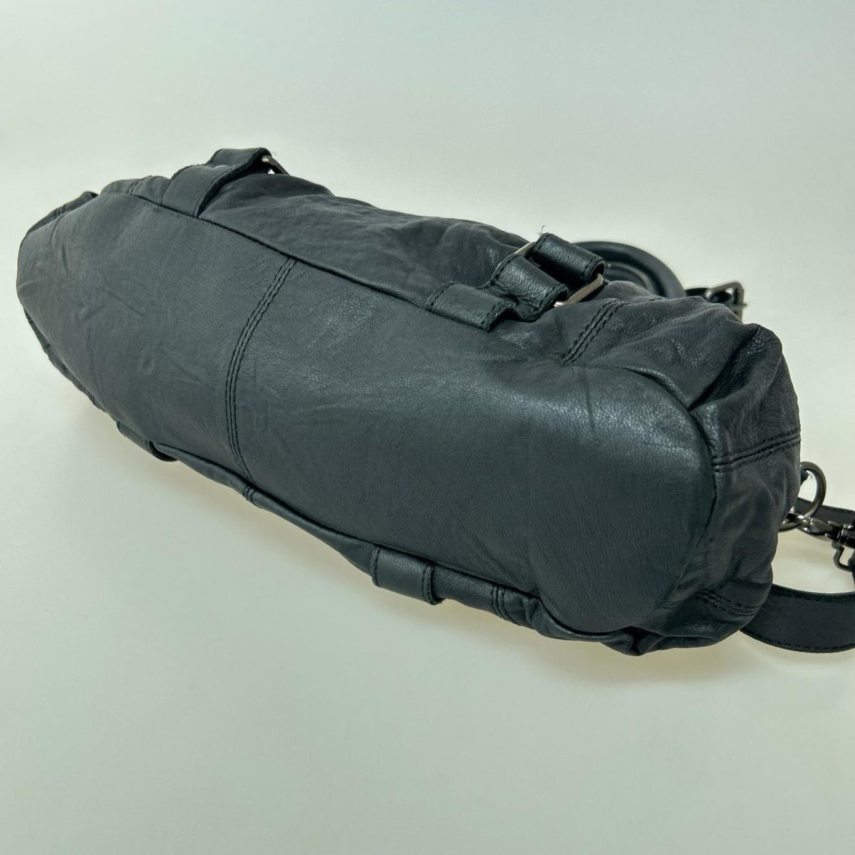 ショルダーバッグ DIESEL Y2K ﾌﾞﾗｯｸﾚｻﾞｰ2WAY ｼｮﾙﾀﾞｰﾊﾞｯｸﾞ ﾌﾞﾗｯｸ ブラック