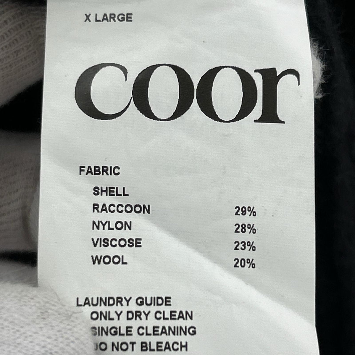 カーディガン COOR RaccoonCropRoundcardigan ブラック