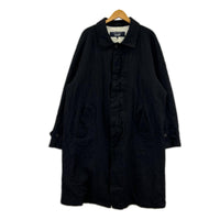 ジャケット 25AW ｳｰﾙｻｰｼﾞ 製品縮絨ｺｰﾄ 黒 L L ブラック