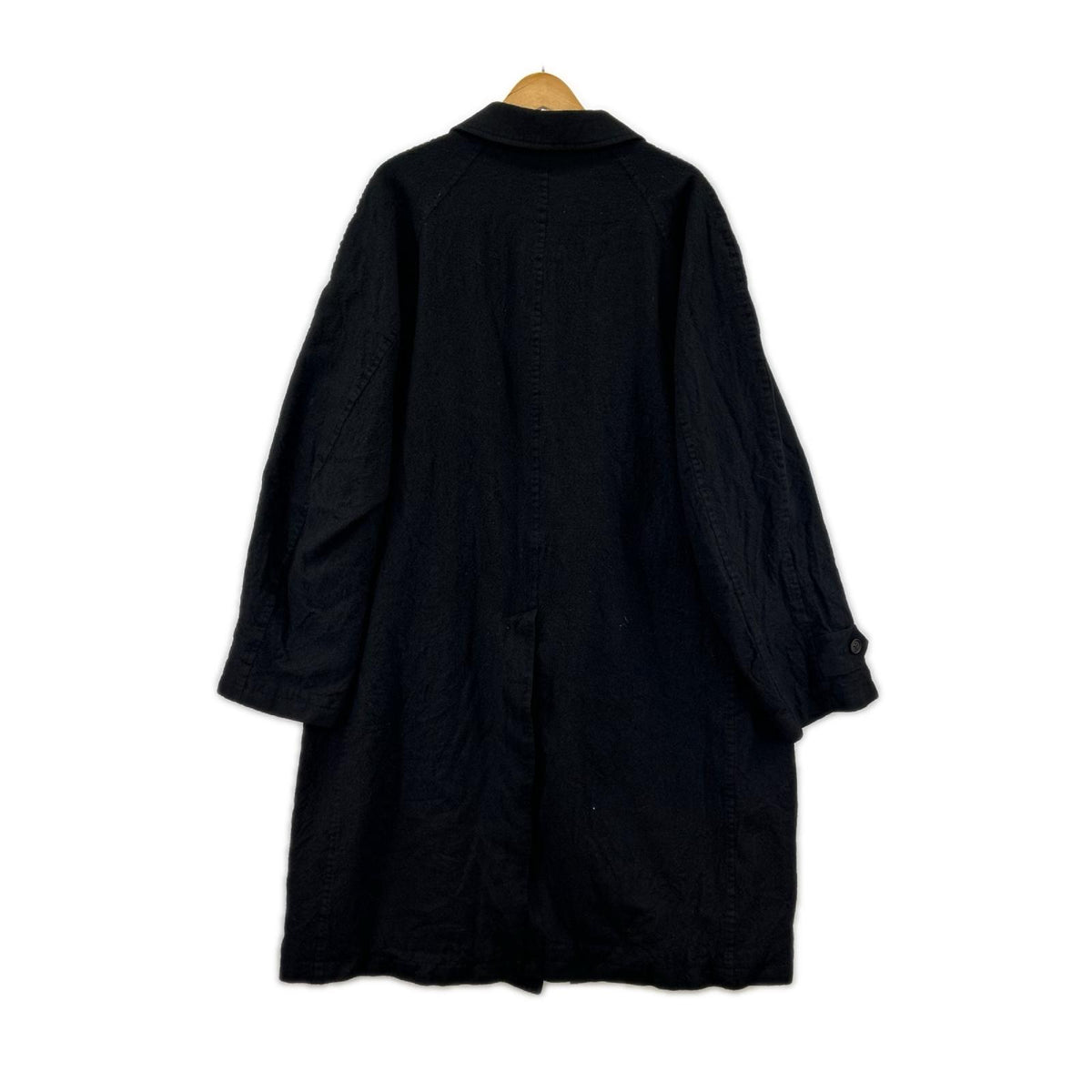 ジャケット 25AW ｳｰﾙｻｰｼﾞ 製品縮絨ｺｰﾄ 黒 L L ブラック