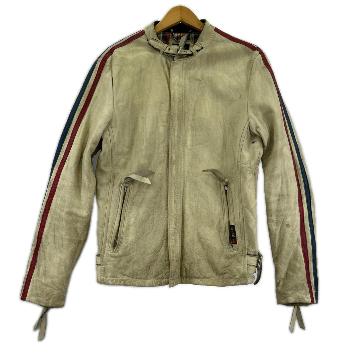 ジャケット シングルライダース M ベージュ