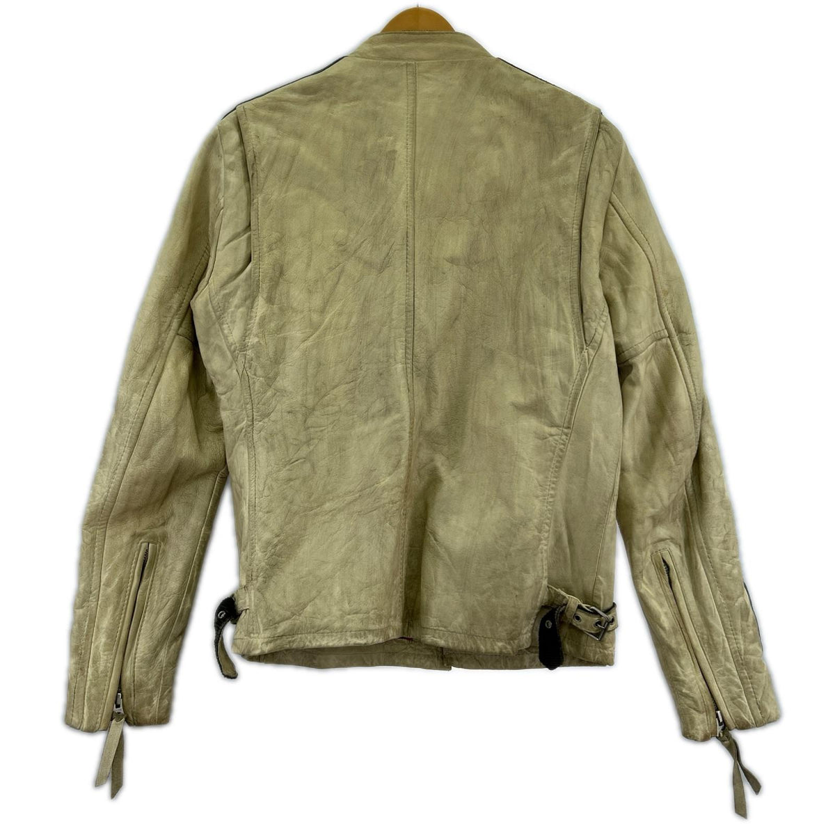 ジャケット シングルライダース M ベージュ
