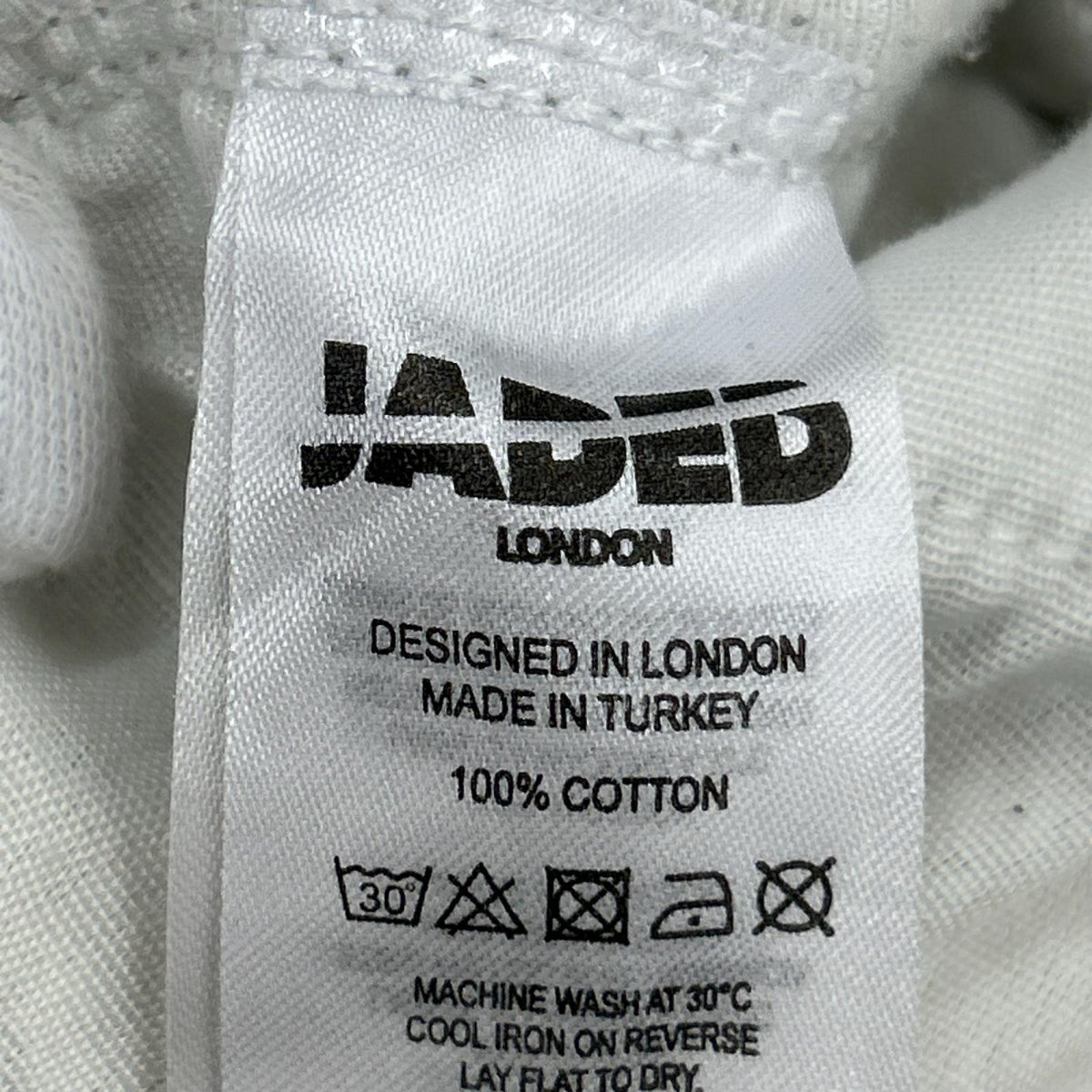 デニムパンツ jaded london ﾋｮｳ柄 W32 32 ブラック