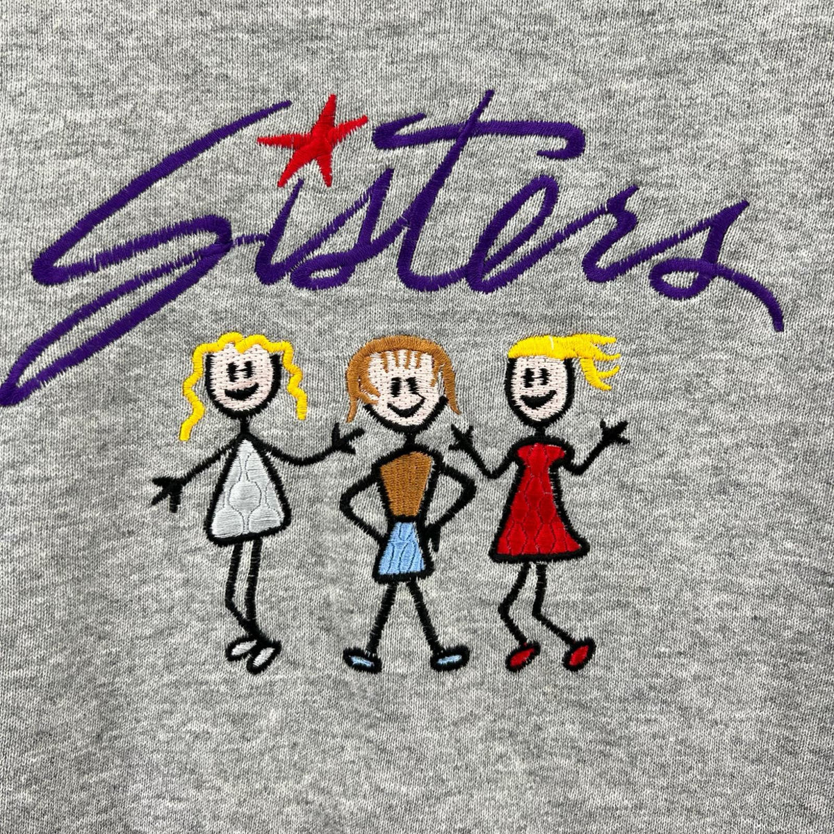 長袖Ｔシャツ 90s FRUIT BODY"Sisters"Sweat M GRY M グレー