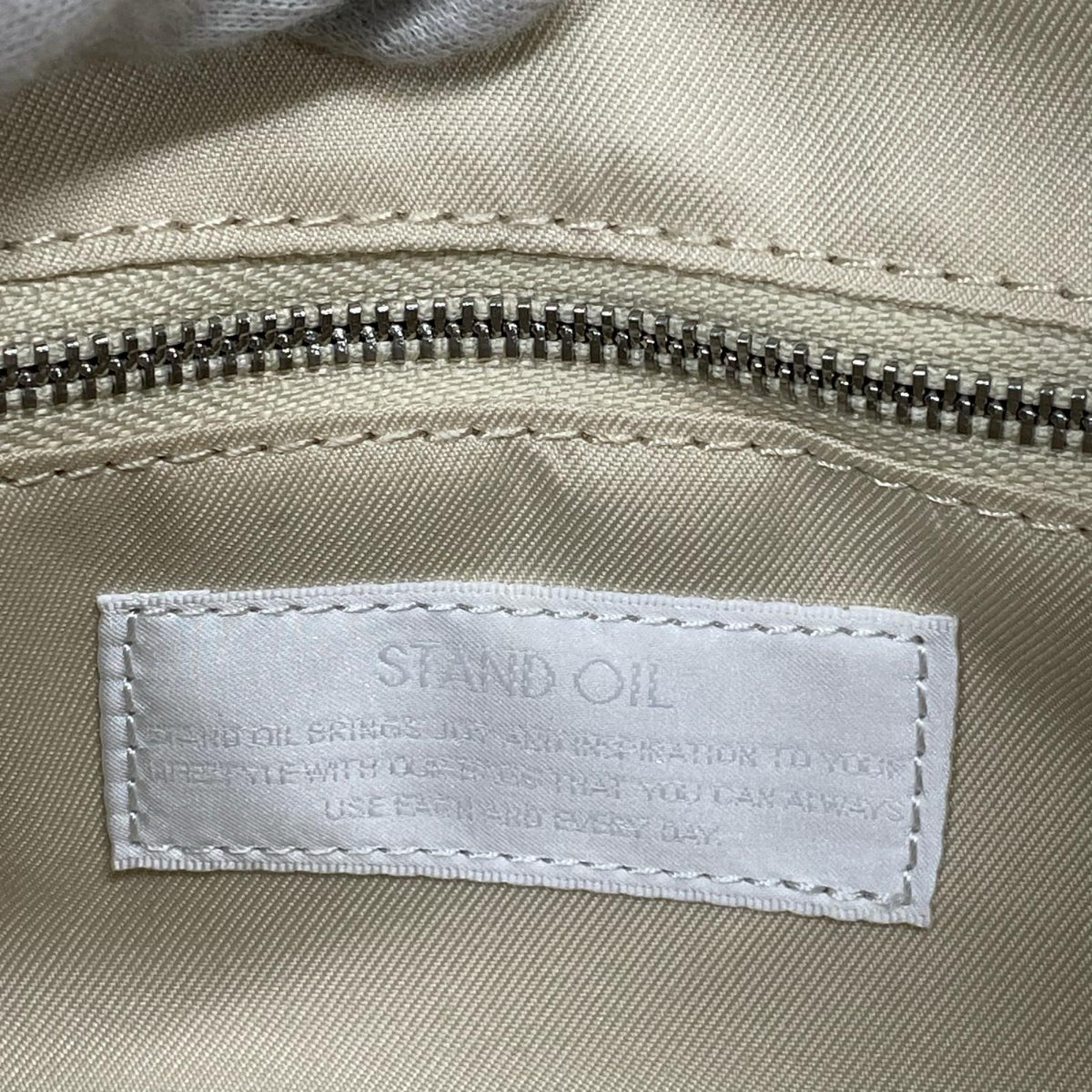 ハンドバッグ . ハンドバッグ STAND OIL More Baguette Bag 茶 ブラウン