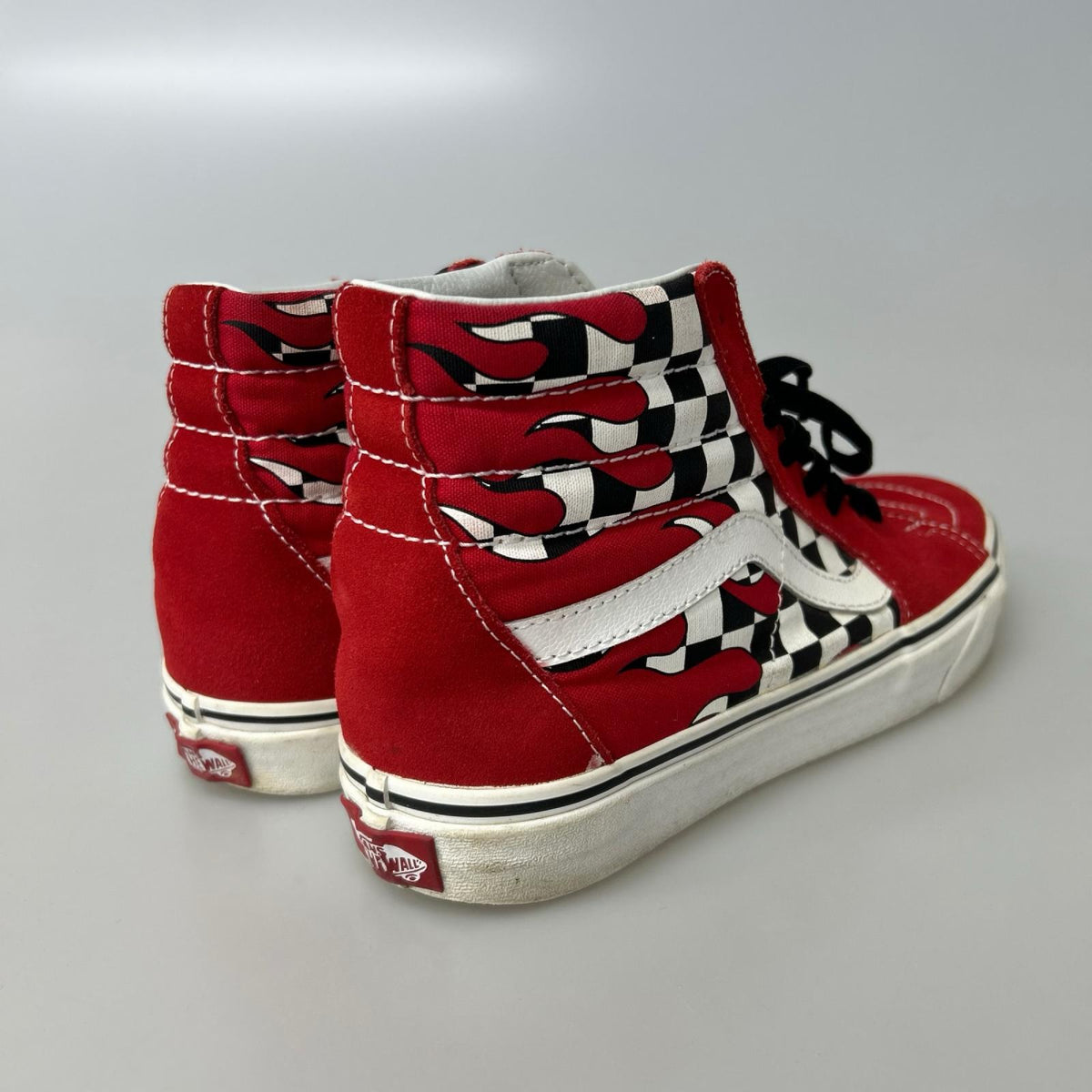 スニーカー SK8-Hi Checker Flame (26cm) 赤 26cm (US8 UK7 1/2 EU42) レッド