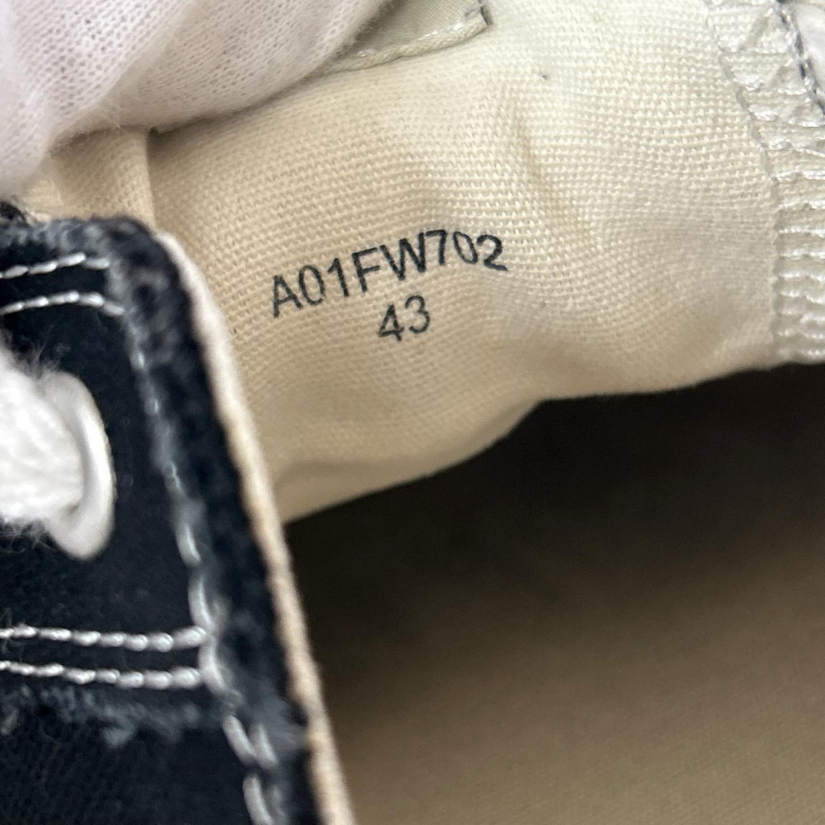 スニーカー PETERSON LOW CANVAS/43/A01FW702 43 ブラック