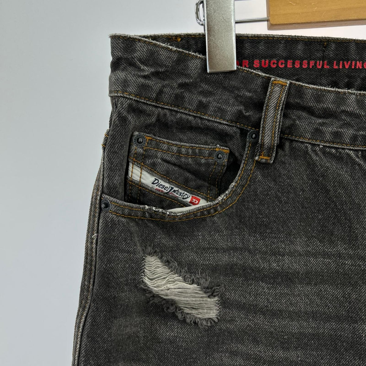 デニムパンツ DIESEL デニム・ジーンズ M グレー