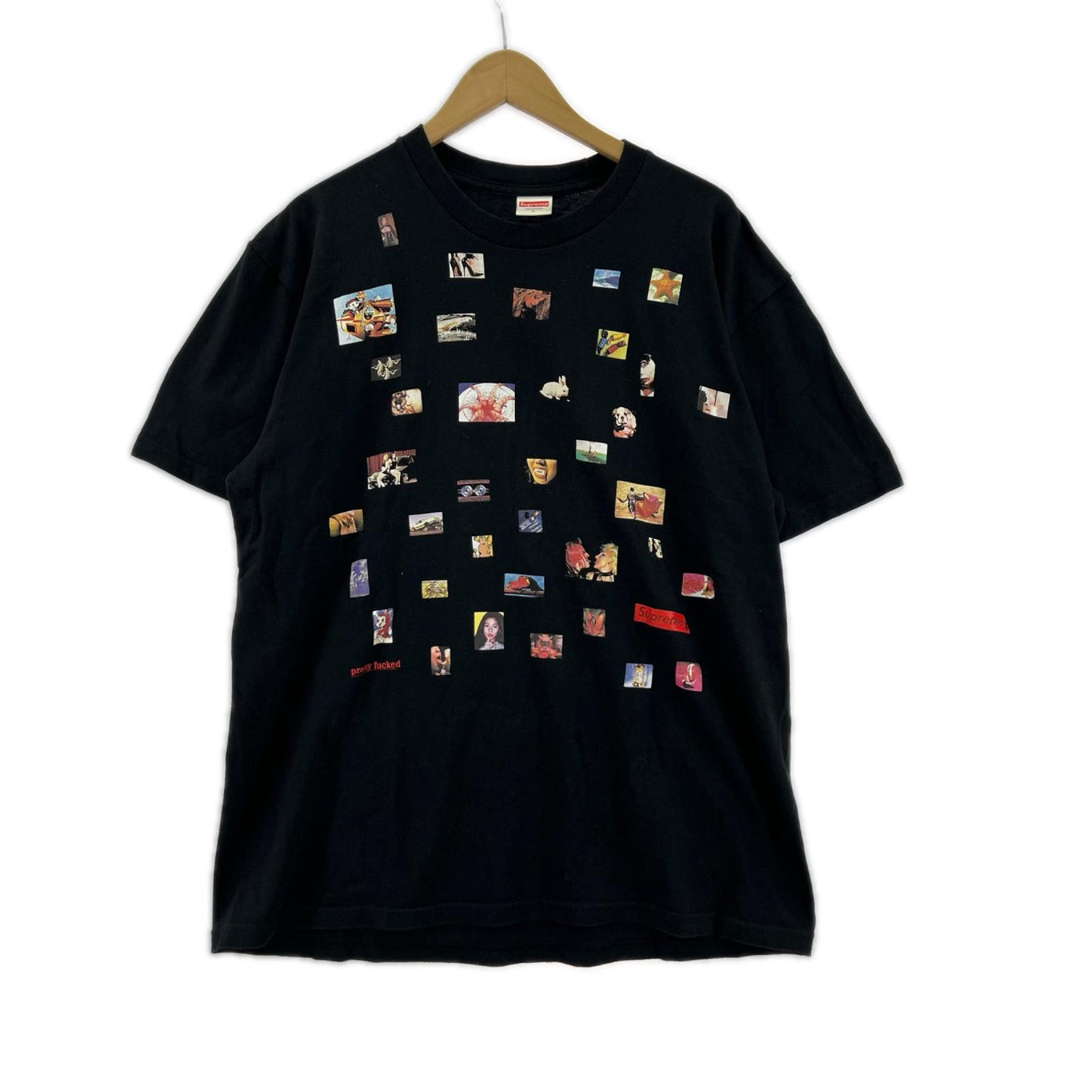 半袖Ｔシャツ pretty fucked ﾌﾞﾗｯｸ L L ブラック