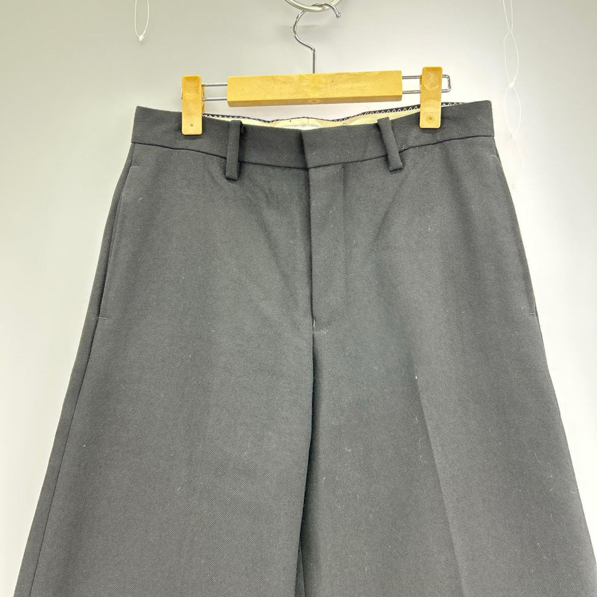 パンツ 21AW FLARE SILHOUETTE SLACKS S ブラック