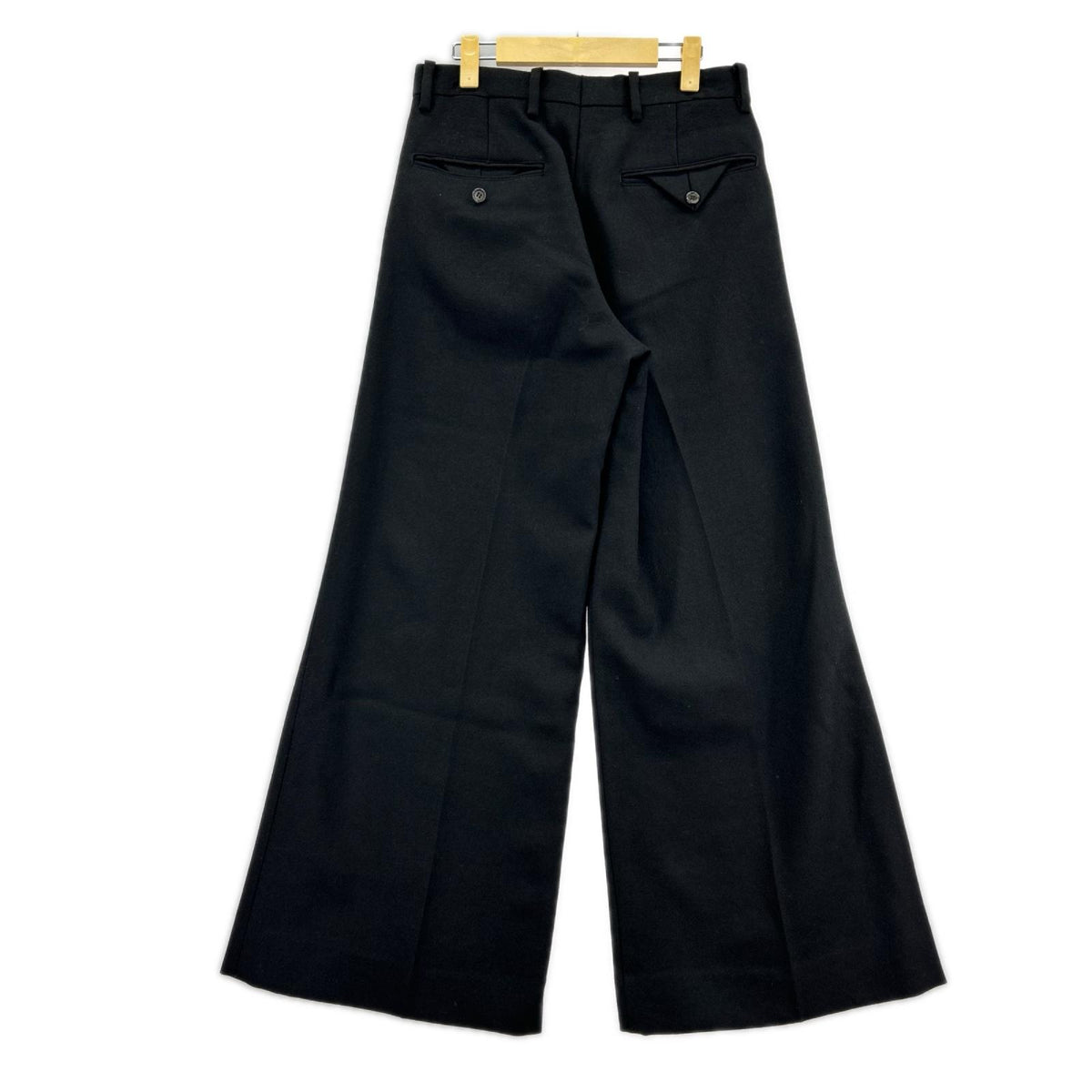 パンツ 21AW FLARE SILHOUETTE SLACKS S ブラック