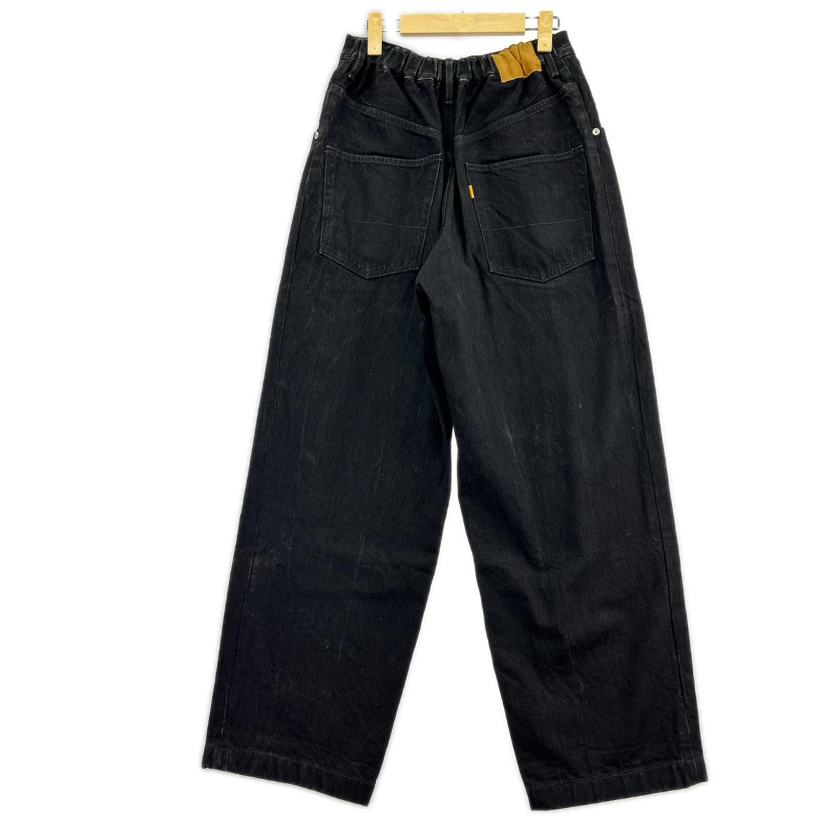 パンツ WIDE DENIM SLACKS 38 ブラック 38 ブラック