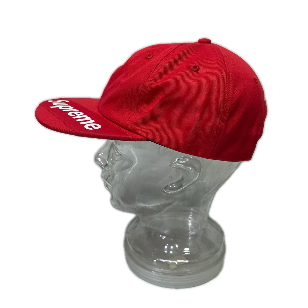 キャップ 18SS Visor Label 6 Panel Cap レッド