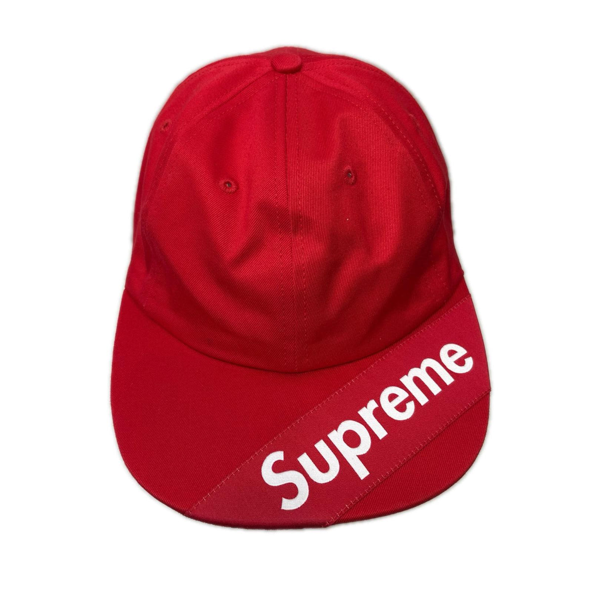 キャップ 18SS Visor Label 6 Panel Cap レッド