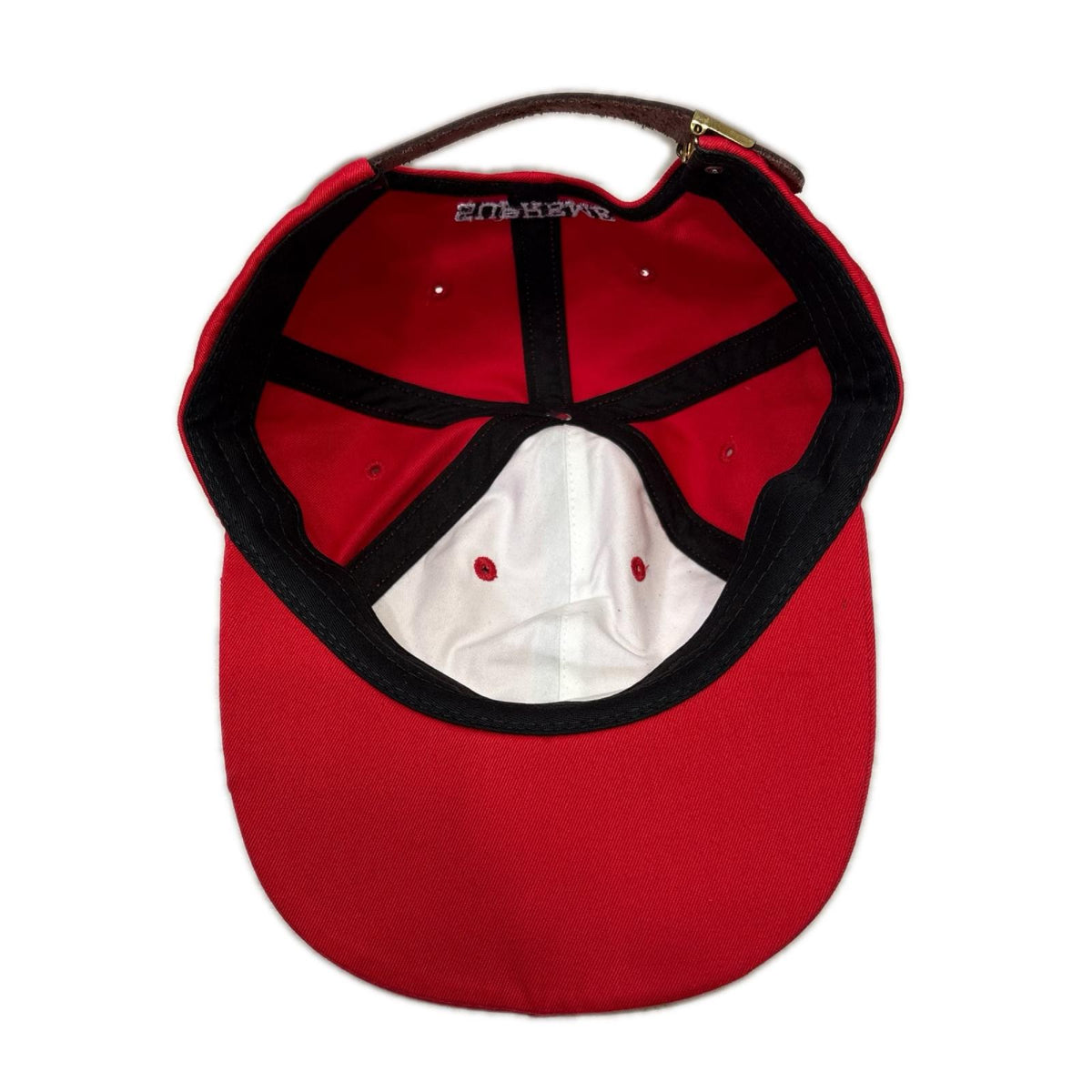 キャップ 18SS Visor Label 6 Panel Cap レッド