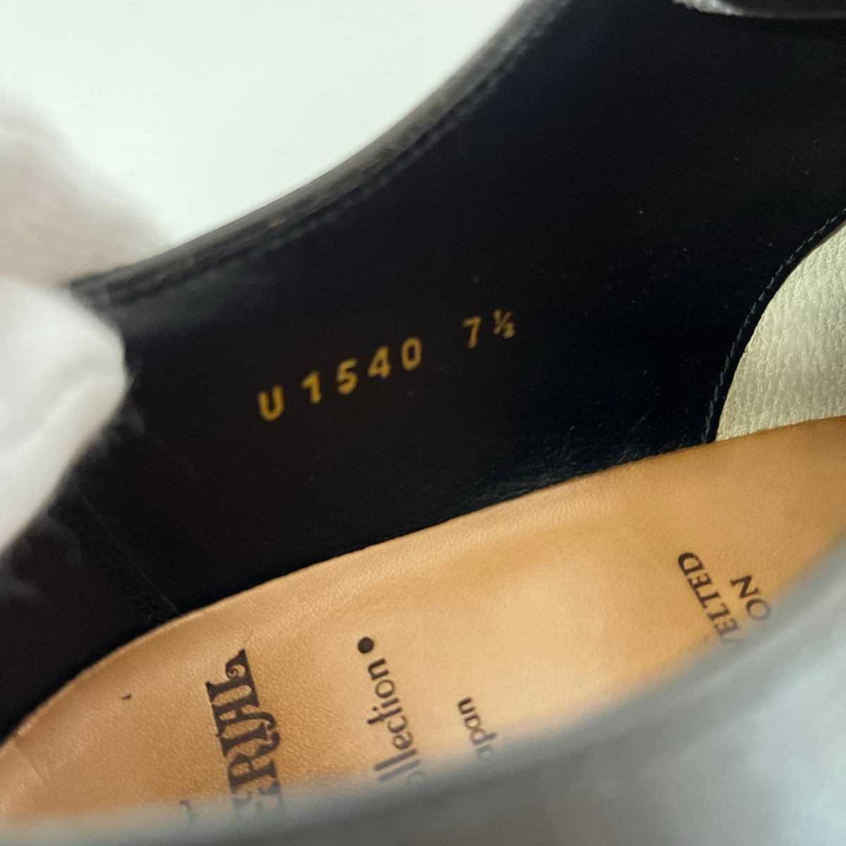 シューズ UNION INPERIAL Premium Collection ホールカットシューズ U1540 ブラック
