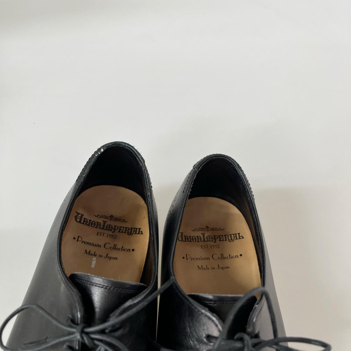 シューズ UNION INPERIAL Premium Collection ホールカットシューズ U1540 ブラック
