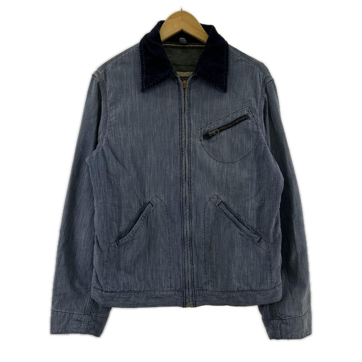 ジャケット 50s～ 片爪 GRIPPER ﾃﾞﾆﾑﾜｰｸｼﾞｬｹｯﾄ ブルー