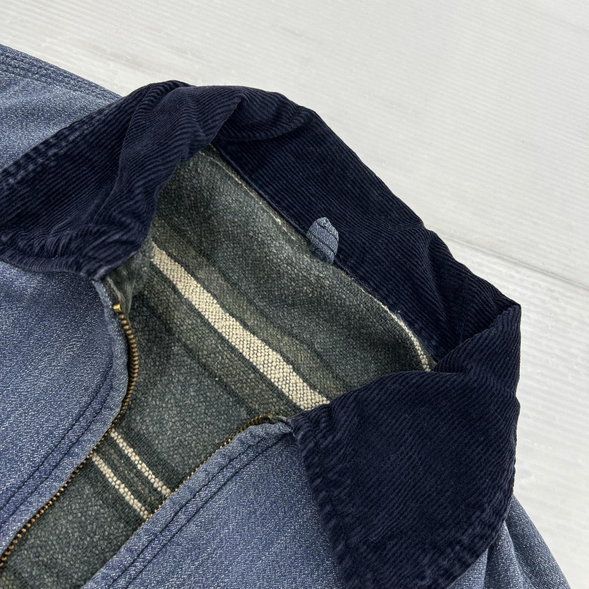 ジャケット 50s～ 片爪 GRIPPER ﾃﾞﾆﾑﾜｰｸｼﾞｬｹｯﾄ ブルー