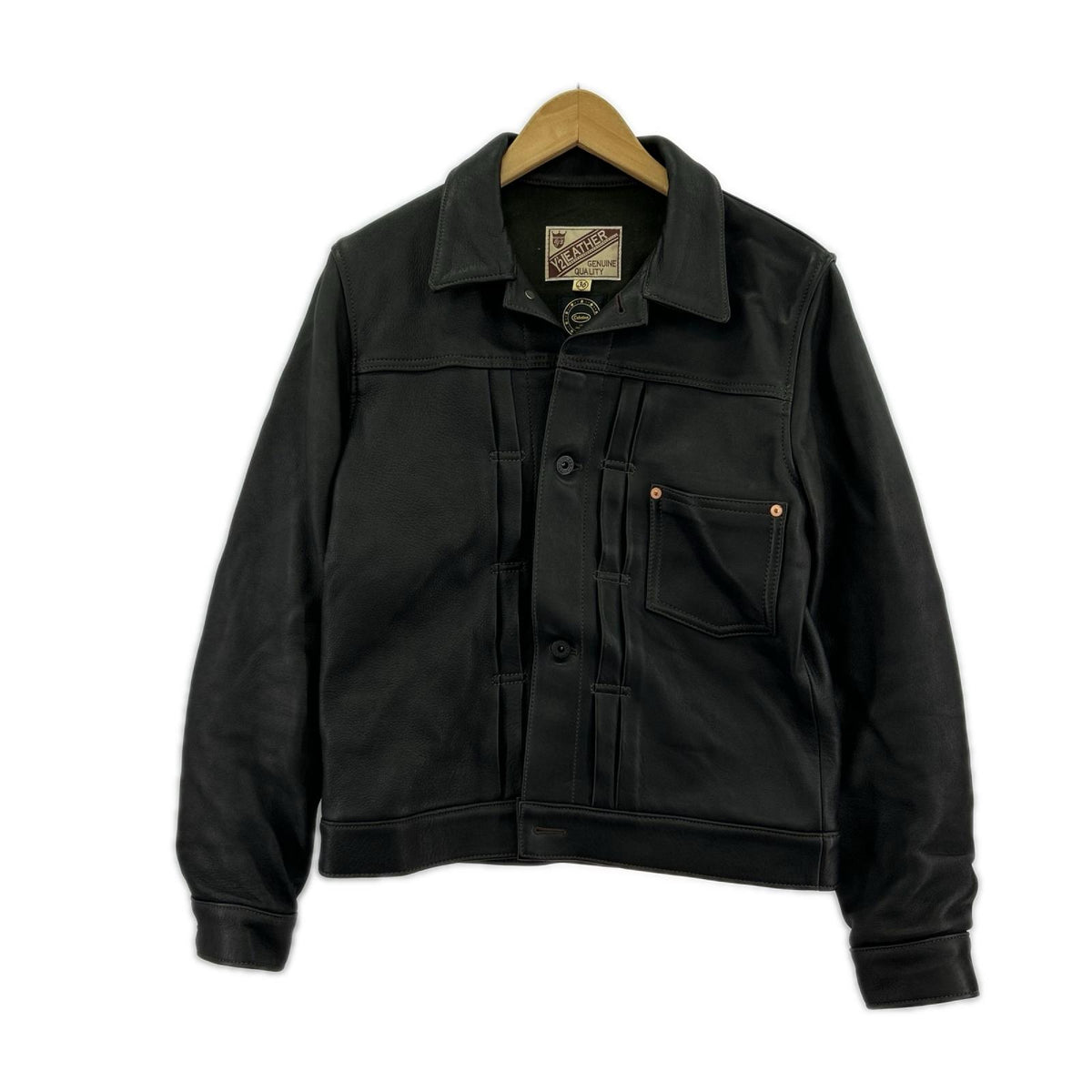 レザージャケット HORSE TEA-CORE TYPE I LEATHER JACKET 36 ブラック