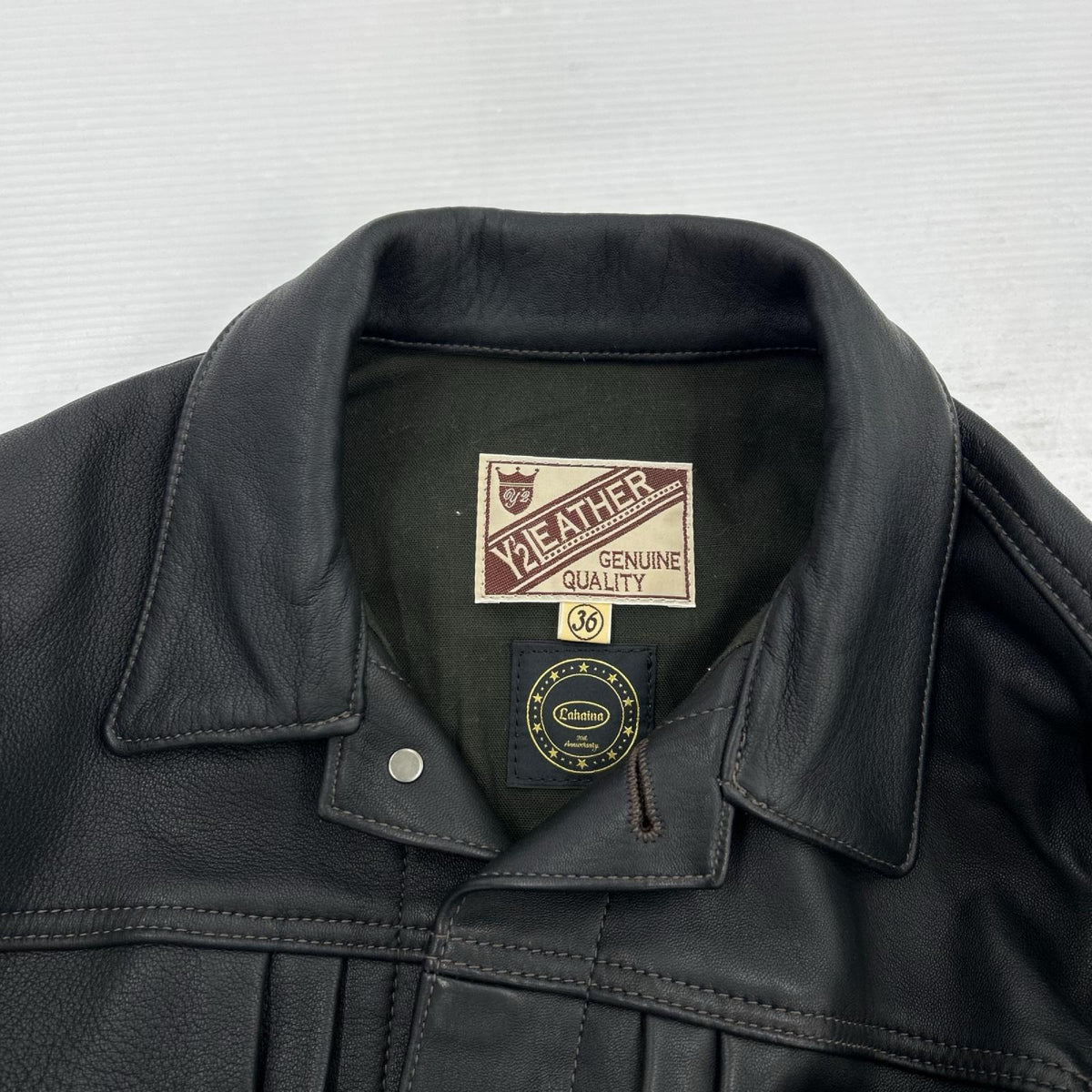 レザージャケット HORSE TEA-CORE TYPE I LEATHER JACKET 36 ブラック