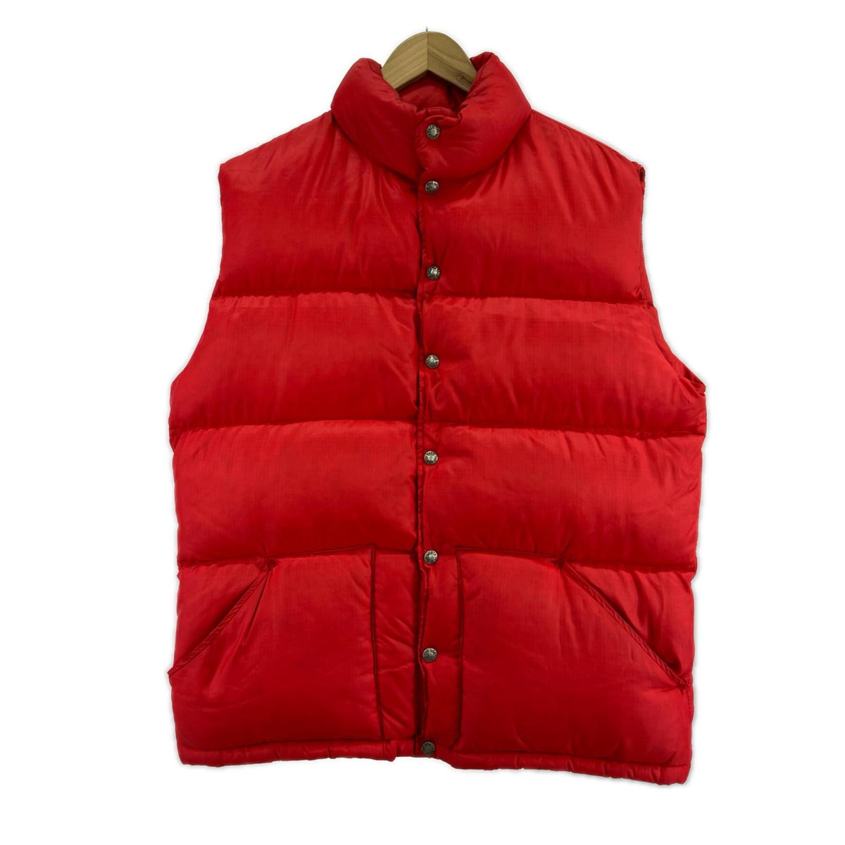 ダウンベスト 茶ﾀｸﾞ ﾀﾞｳﾝﾍﾞｽﾄ 赤 SIZE:XL ﾘｯﾌﾟｽﾄｯﾌﾟﾅｲﾛﾝ レッド