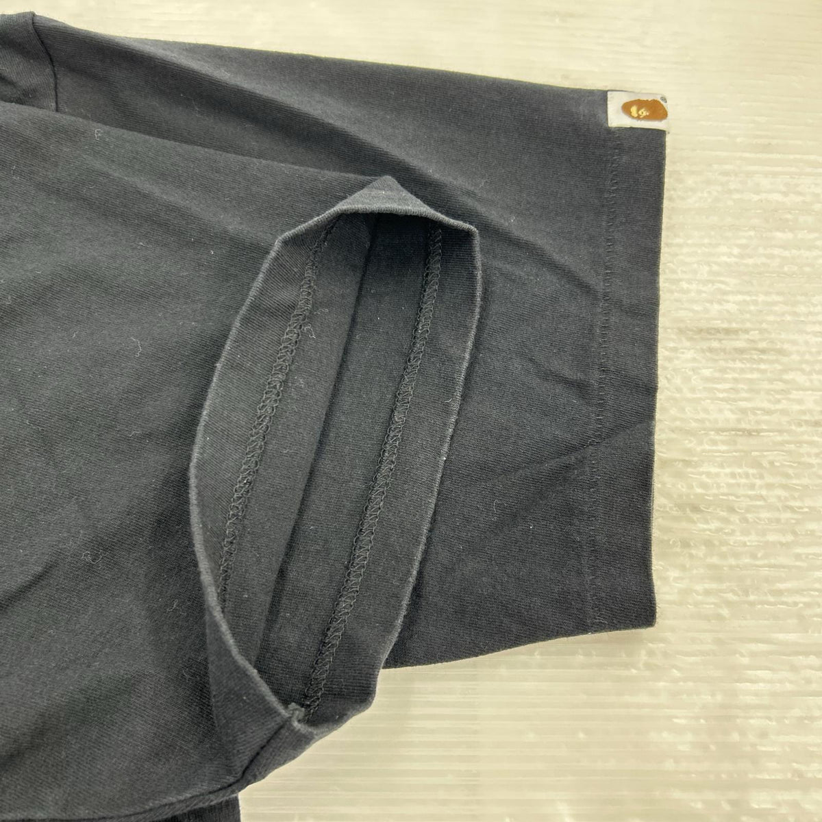 半袖Ｔシャツ APE HEAD&BABY MILO ﾌﾟﾘﾝﾄTee ブラック