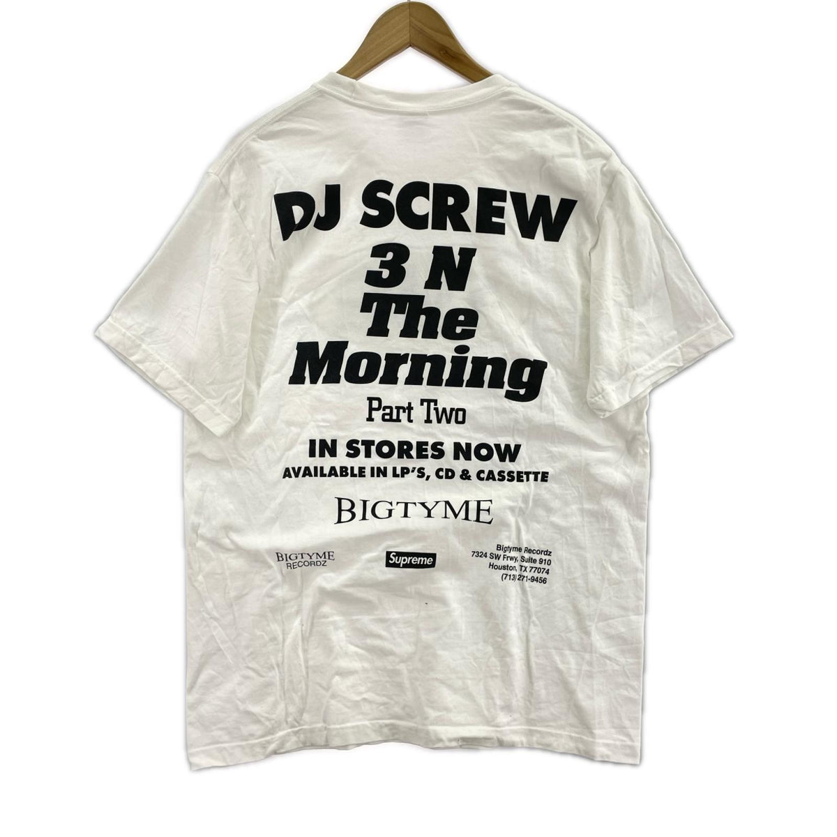 半袖Ｔシャツ DJ SCREW SUC TEE WHITE SIZE:M M ホワイト