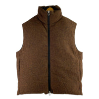 ダウンベスト INFLATE GILET HARRIS TWEED (M) M ブラウン