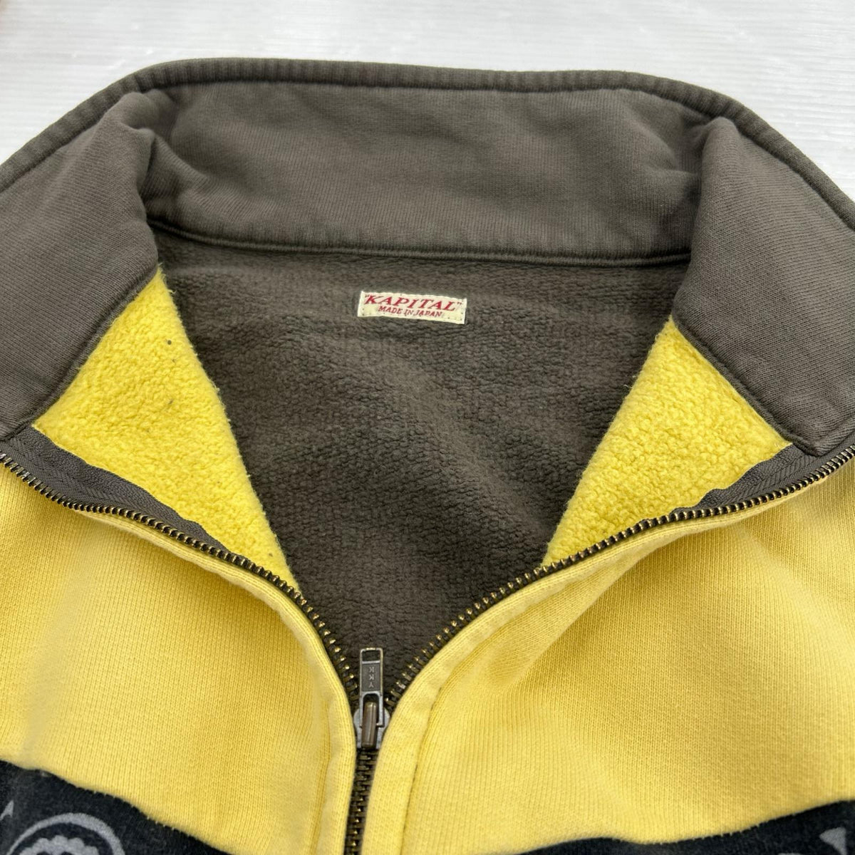 スウェット KAPITAL ﾍﾟｺｽﾍﾟｲｽﾞﾘｰ 2ﾄｰﾝ ﾊｰﾌｼﾞｯﾌﾟｽｳｪｯﾄ 2 2