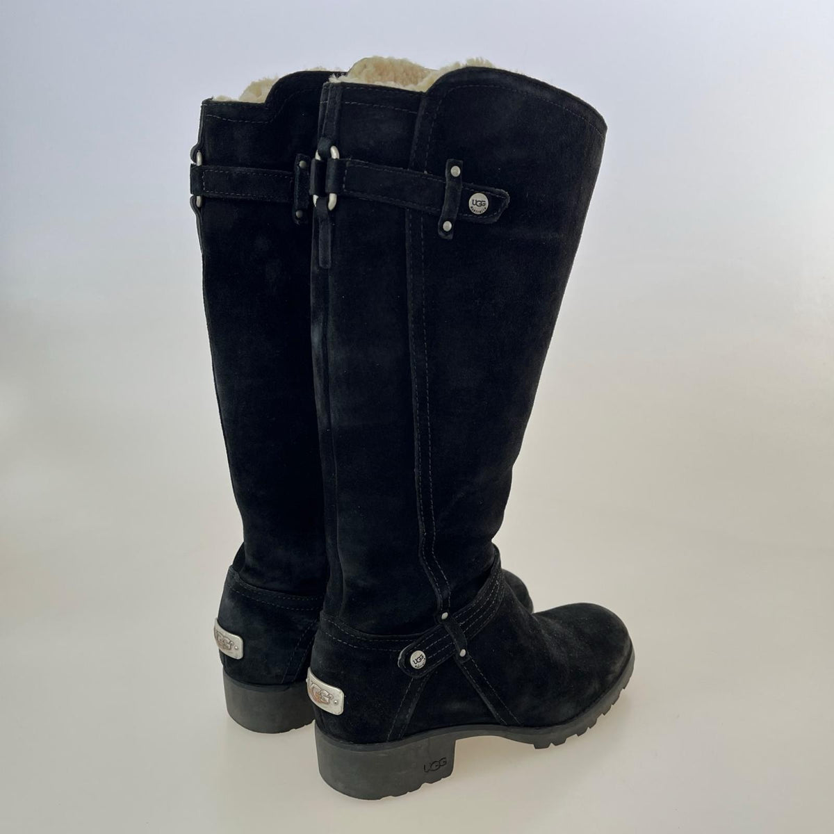 ブーツ Jillian Shearling Lined Suede Boots 24cm (US6 UK5 1/2 EU38) ブラック