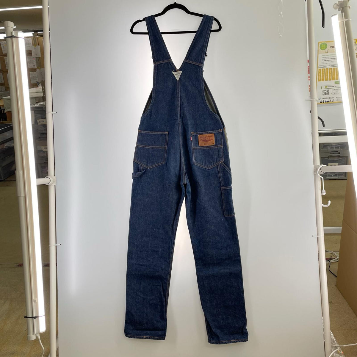 オーバーオール 70s Lot.02317 W34L32 ｲﾝﾃﾞｨｺﾞ 34 ネイビー