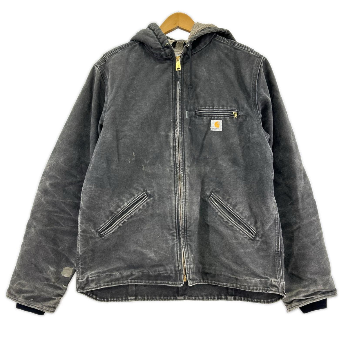 ジャケット Carhartt 15年製 ﾒｷｼｺ製 ｼｴﾗｼﾞｬｹｯﾄ WJ141 黒 (M) M ブラック