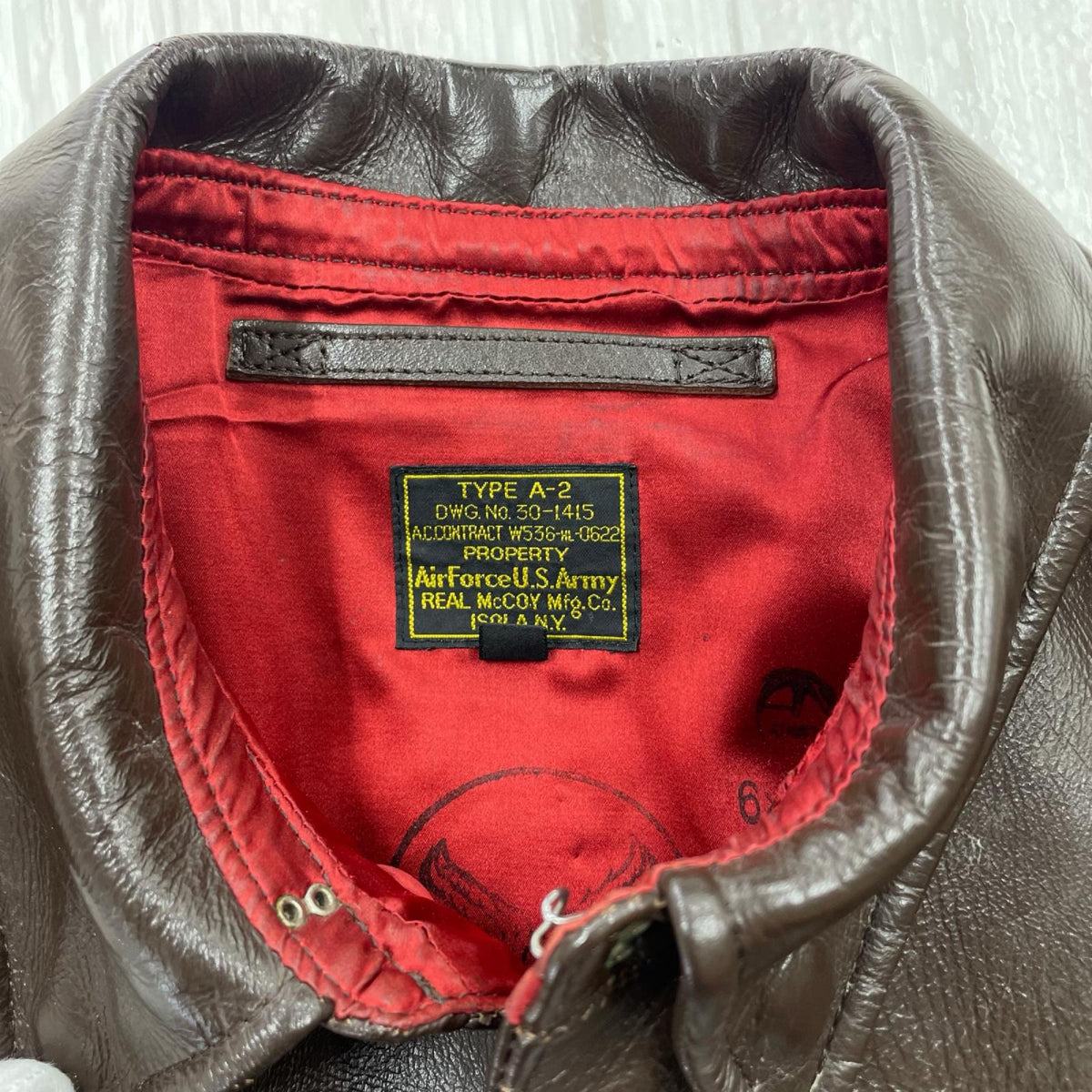 レザージャケット TYPE A-2 ROUGH WEAR MIGHTY EIGHTH (42) 42 ブラウン