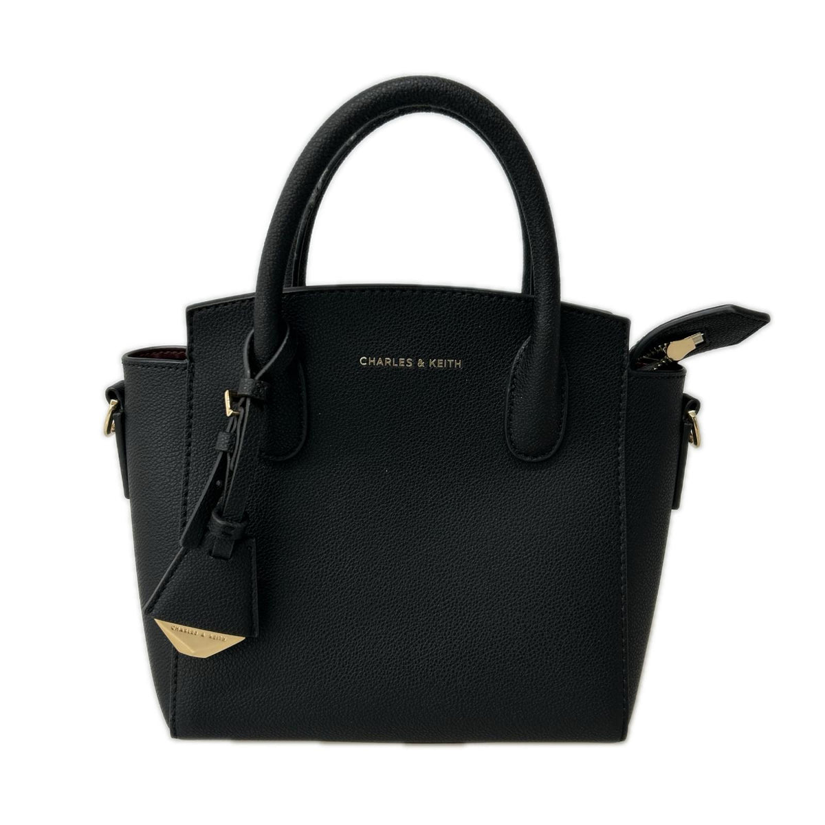 ハンドバッグ CHARLES&KEITH 2WAY ブラック