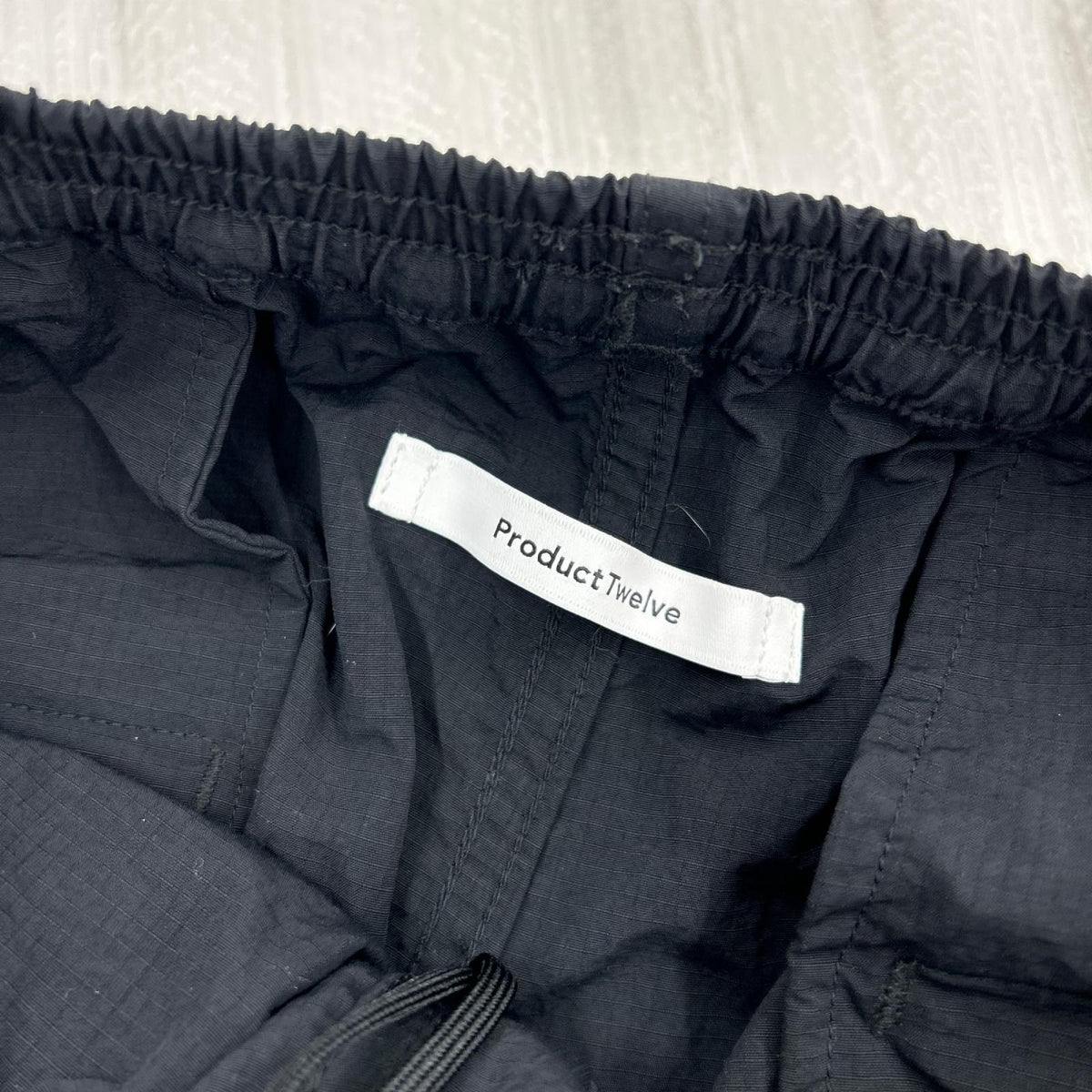 パンツ Product Twelve UTILITY PANTS ナイロンカーゴパンツ ブラック
