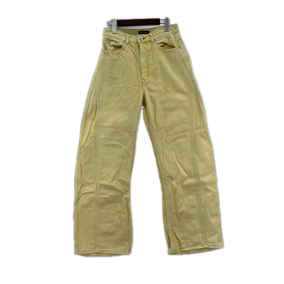 デニムパンツ MAISON SPECIAL Curve Silhouette Pants 黄 (38) 38 イエロー