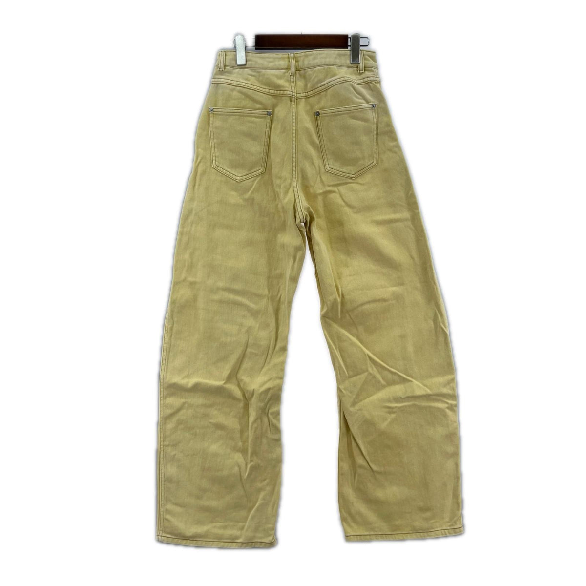 デニムパンツ MAISON SPECIAL Curve Silhouette Pants 黄 (38) 38 イエロー