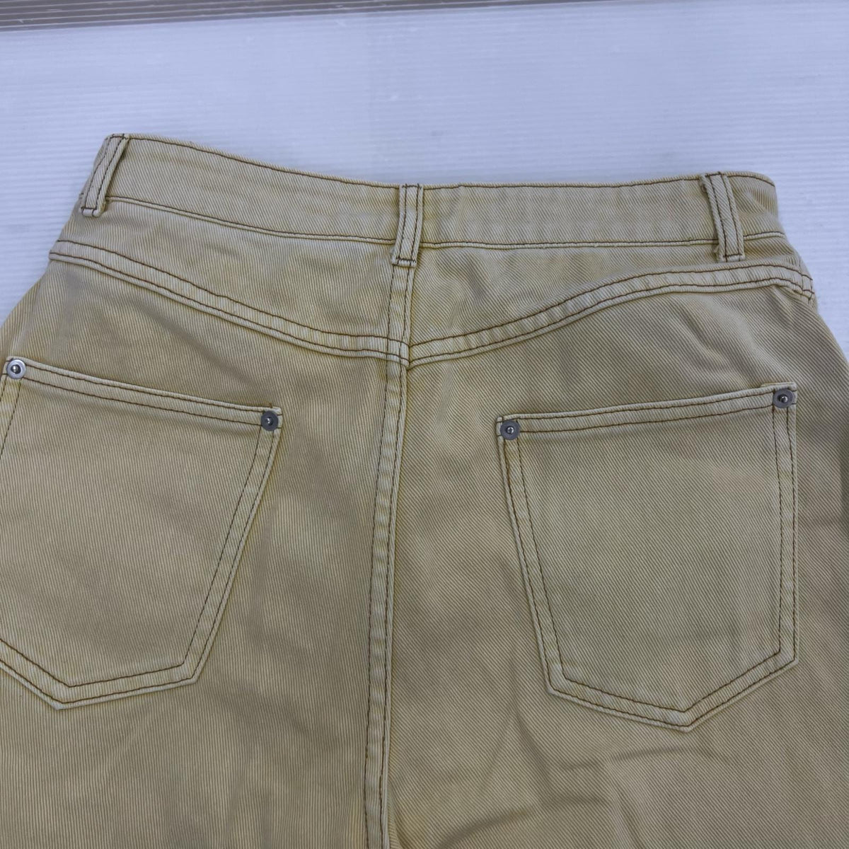 デニムパンツ MAISON SPECIAL Curve Silhouette Pants 黄 (38) 38 イエロー