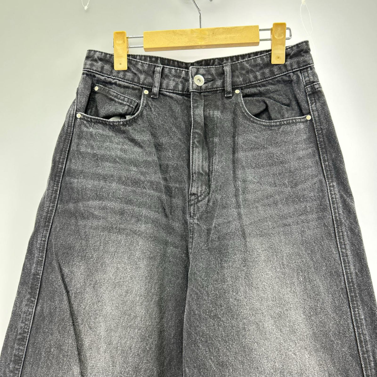 デニムパンツ MAISON SPECIAL Cover Leg Denim Pants 黒 (38) 38 ブラック