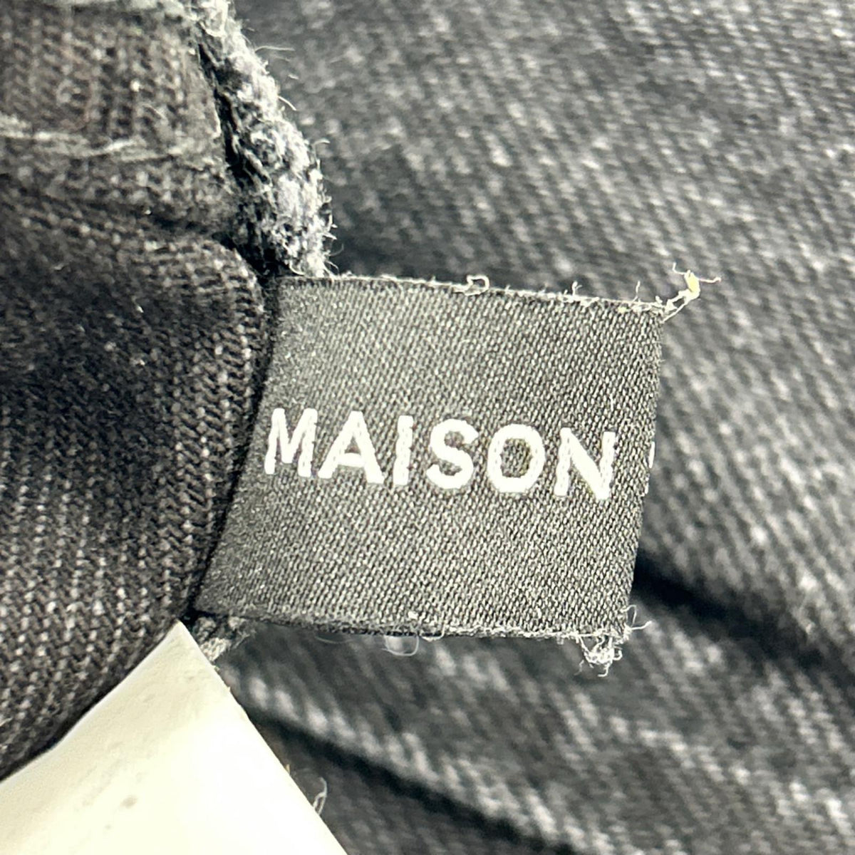 デニムパンツ MAISON SPECIAL Cover Leg Denim Pants 黒 (38) 38 ブラック