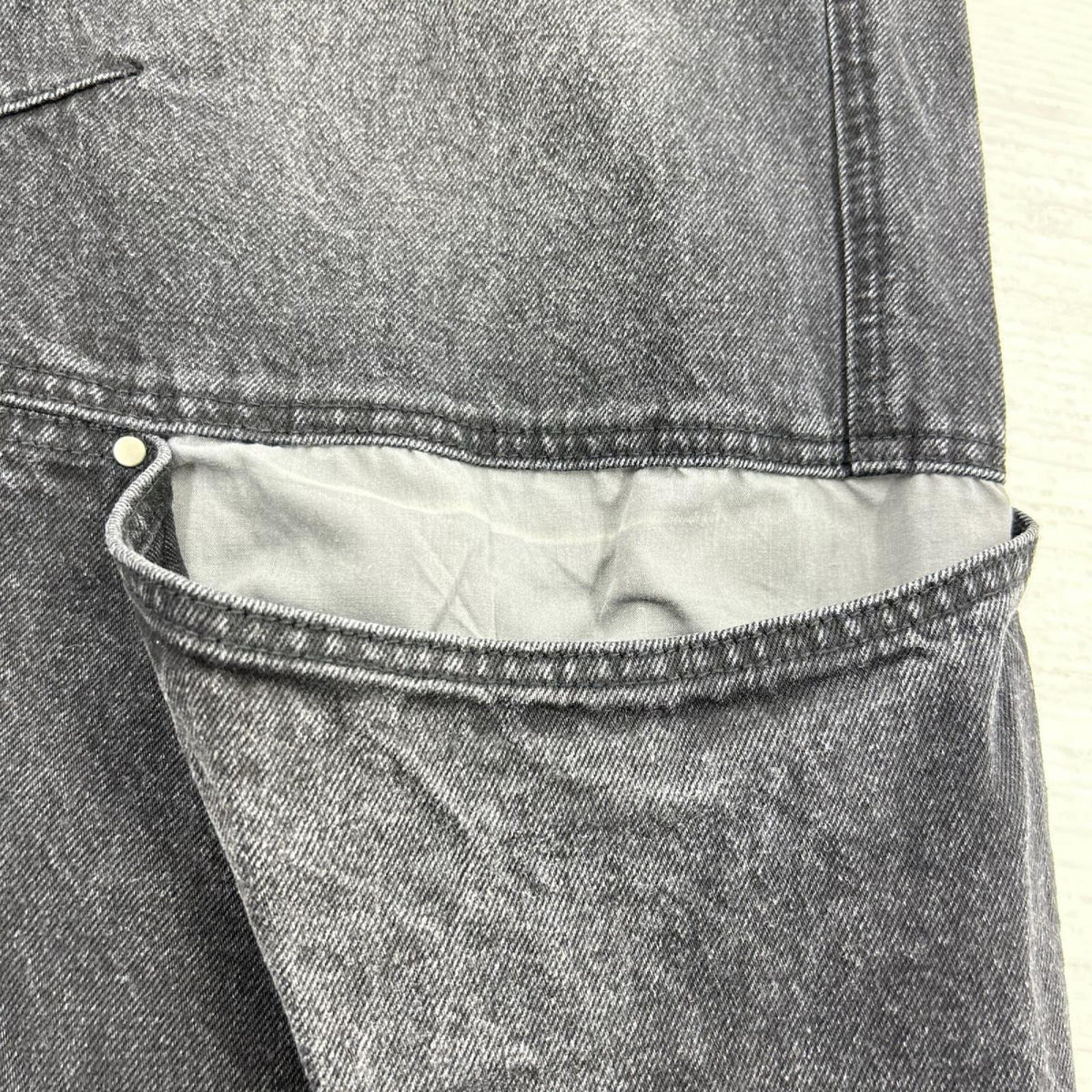 デニムパンツ MAISON SPECIAL Cover Leg Denim Pants 黒 (38) 38 ブラック